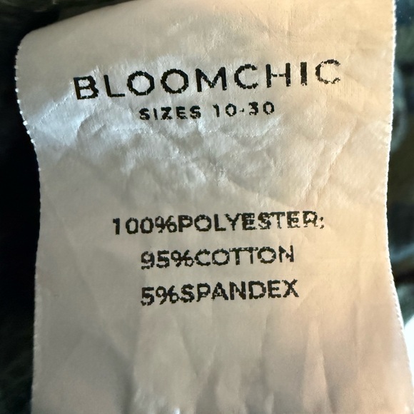 BloomChic Geometric Pocket Gathered Zipper Jacket Size 22-24 Womens - Picture 11 of 13